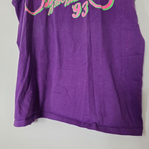 Vintage 1993 Jamboree In The Hills Country Music Festival Tank Top Mens XL Neon - Picture 3 of 8